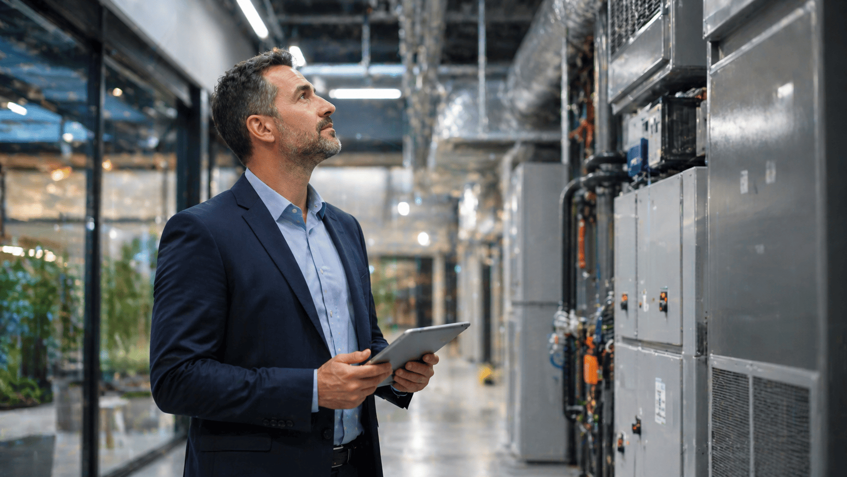 Commercial building management company in Sydney with modern office building and smart technology systems