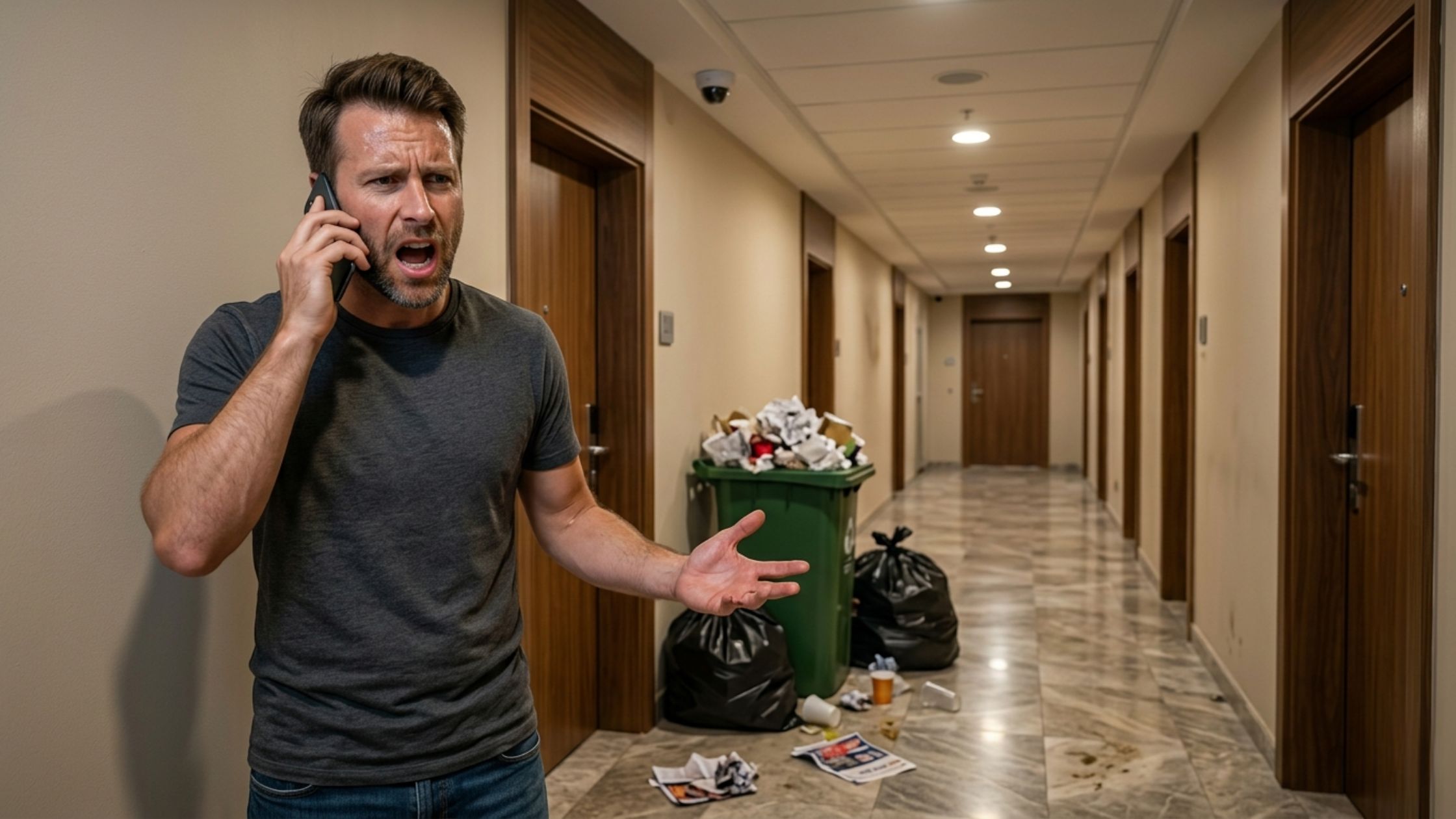 Frustrated resident complaining about poor apartment maintenance and management issues