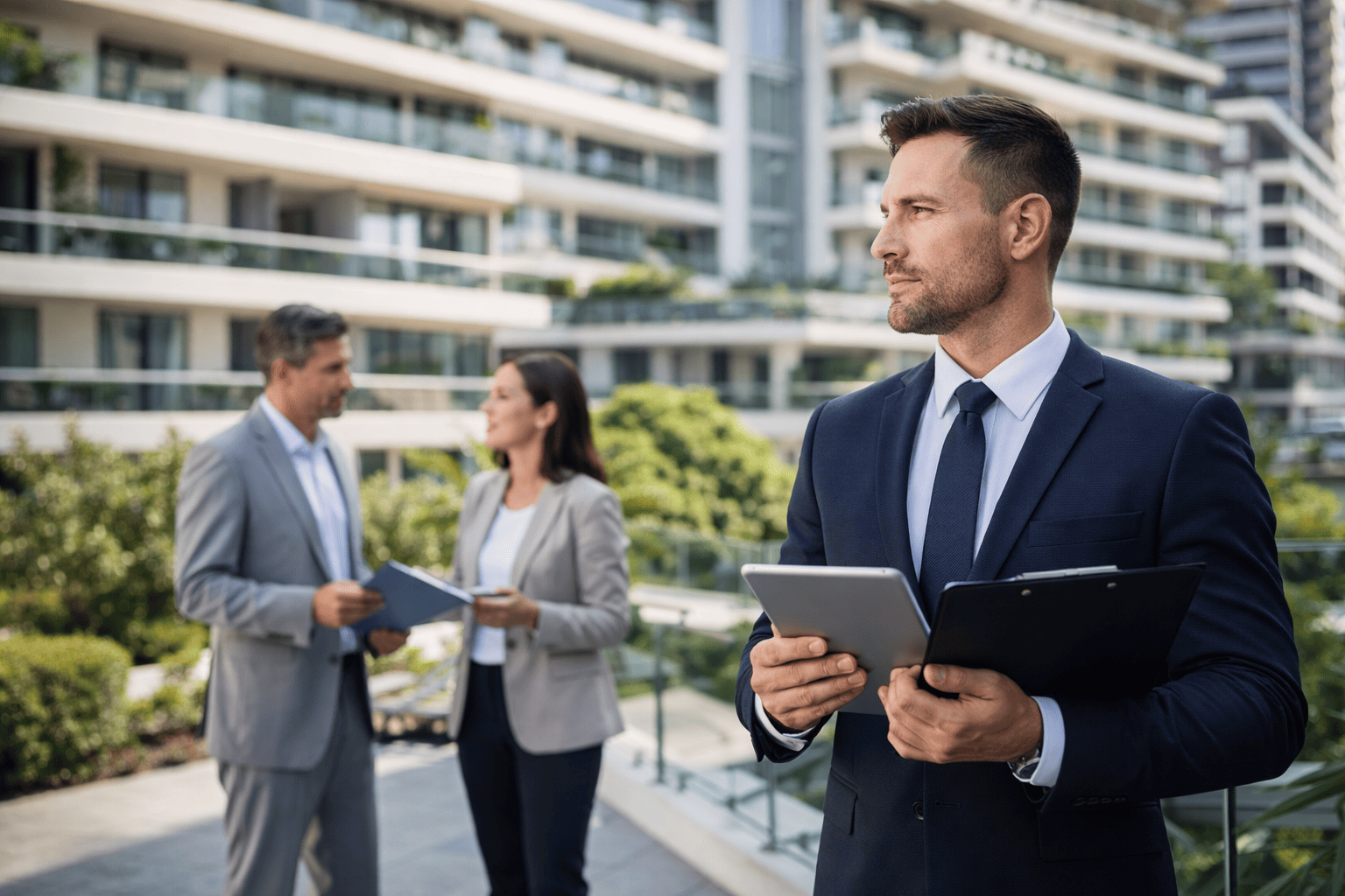 property manager inspecting building estate management Sydney