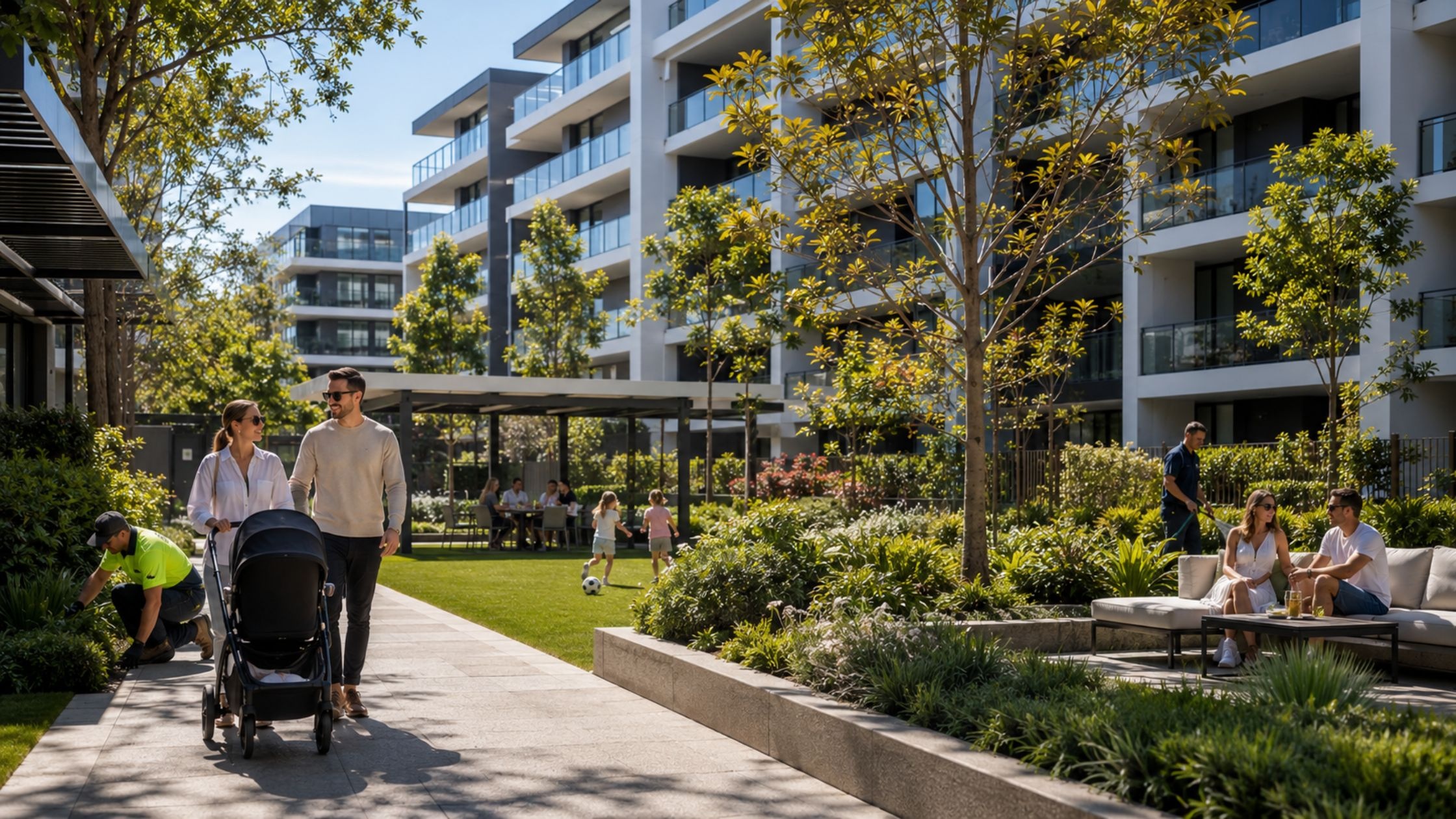 Well maintained Sydney residential estate increasing property value through professional estate management